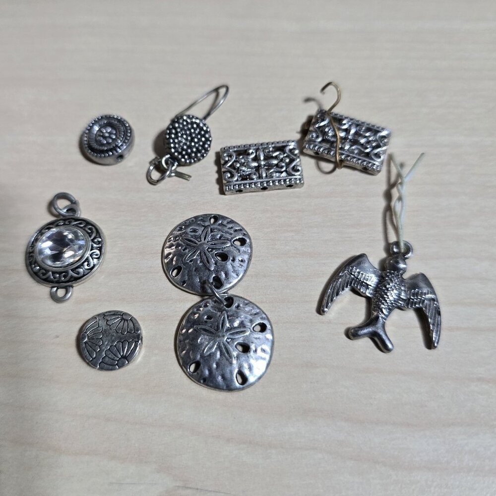 Collection of Small Jewelry Components Used For Making Custom Jewelry
